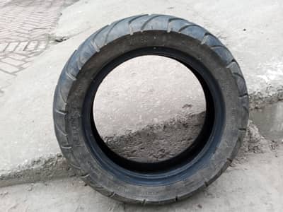 130/70-12 Used Tyre for Stepney – Round Profile