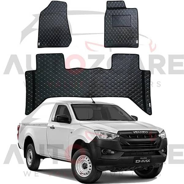 Isuzu D-Max 7D Floor Mat ( Flat Style ) 3PCS - Model 2018-2025