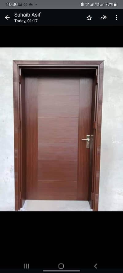 fibre door PVC door manasab rate per aap hai