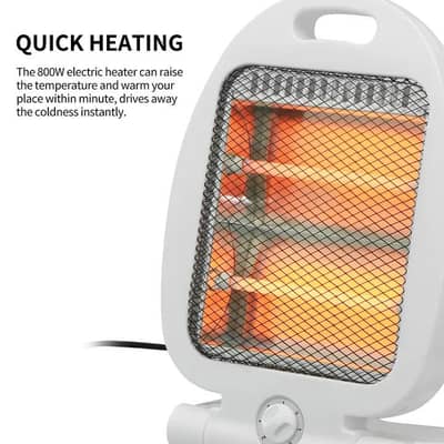 Electric Room Heater 400W / 800W - 2 Halogen Heating Rods