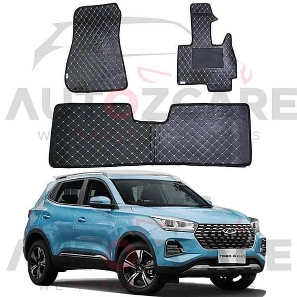 Chery Tiggo 4 Pro 7D Floor Mat ( Flat Style ) 3PCS - Model 2022-2025