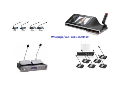 HTDZ Conference Microphones, Audio Video Sound, Wireless Conferencing,