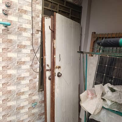 Doors with iron frame