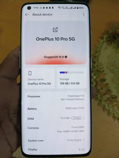 OnePlus 10 pro Extreme/Panda edition 12/512