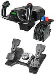 Logitech Saitek Pro Flight Yoke System with Rudder Pedals – Flight Sim