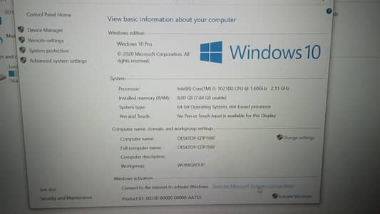 HP ProBook 440 G7 — Intel Core i5 10th Gen, 8GB RAM, 1TB HDD