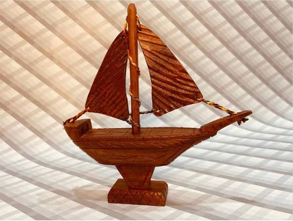 Wooden Sailboat Home Décor - Ship Boat and Nautical Decoration Item