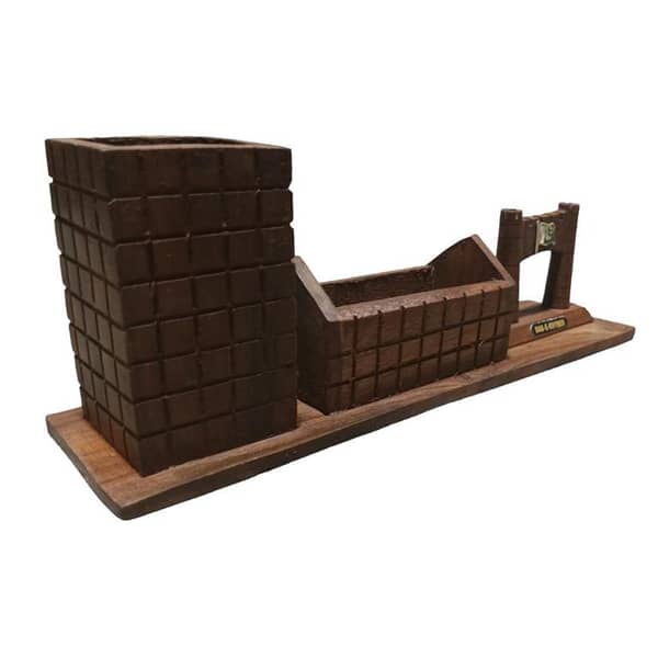 Khyber Wooden Desk Organizer Set for Office and Home
