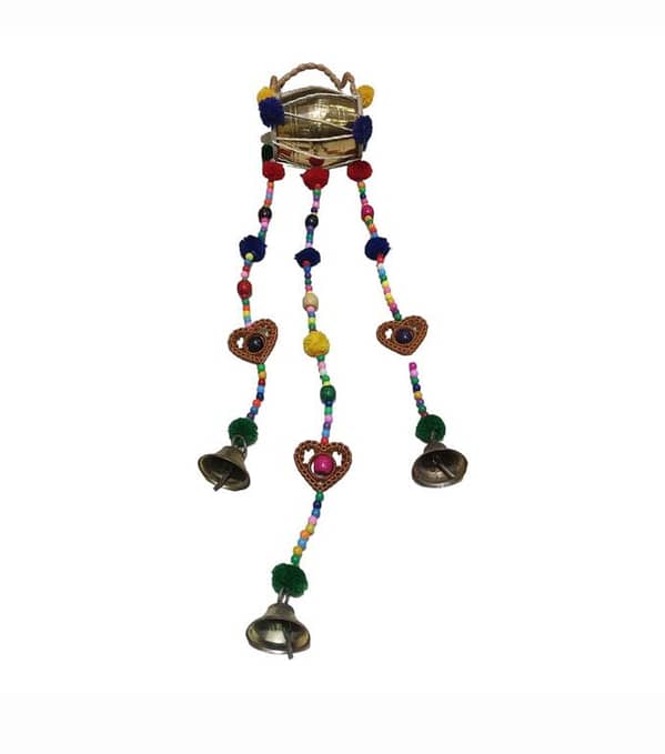 Brass Dholki Chimes for Home Decor and Relaxation