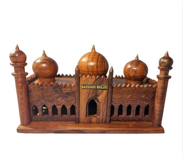 Badshahi Msq Monument - Wooden Sculpture for Home Decor