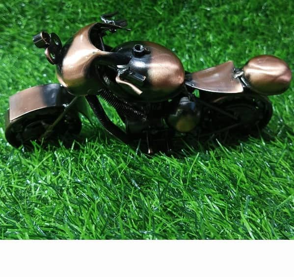 MODERNCOLLECTION Handmade Vintage Metal Motorbike Decorative Showpiece