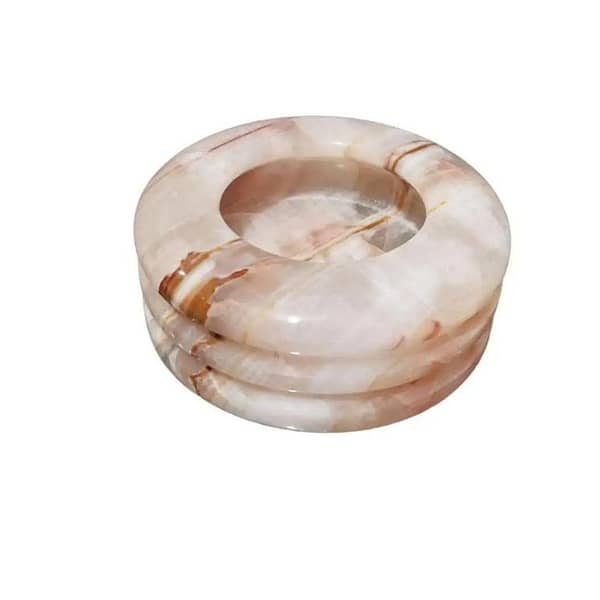 Creative Handmade Marble Ashtray – 5 Inch Round Marble Design