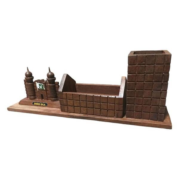 Shahi Q Wooden Desk Organizer - Premium Office Set with Quaid Mizar Design