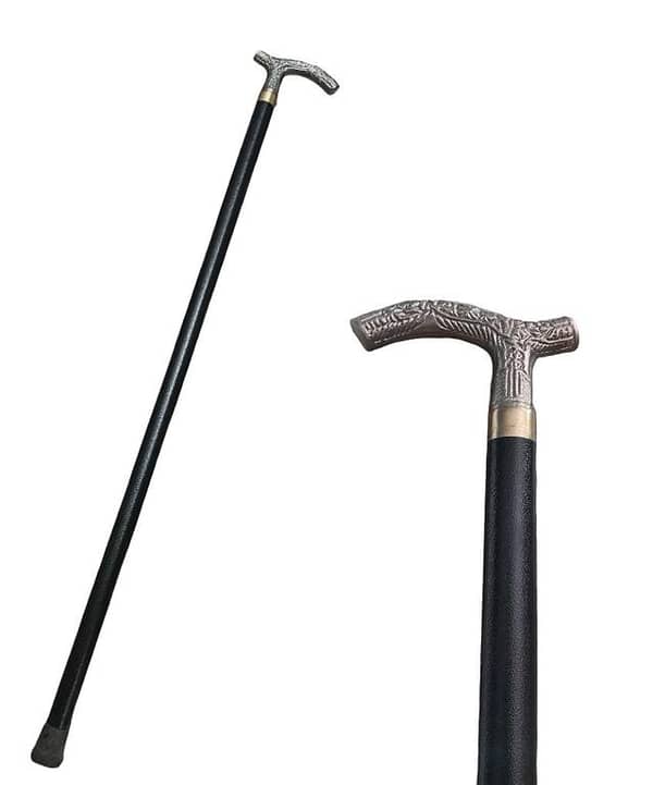 Creative Walking Stick with Metal Knob - Ideal Cane for Elders