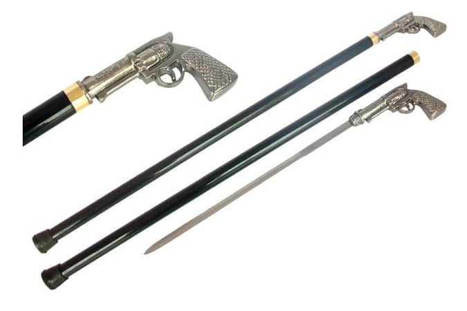 Men's Luxury Metal Walking Stick and Cane for Hiking