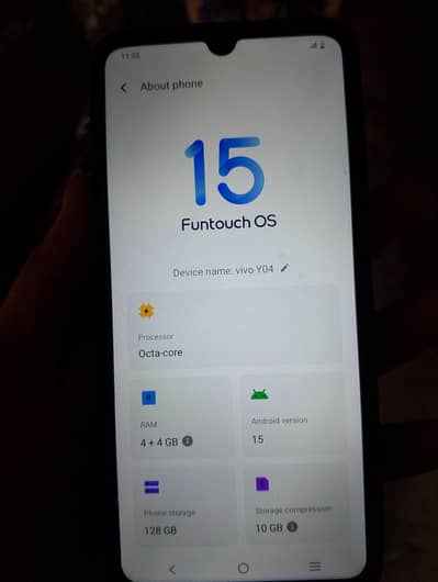 VIVO Y04 4+4/128GB With box & charger