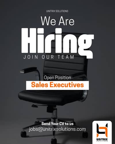 We're looking for Sales Executives with a passion for IT Services!