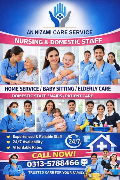 domestic staff . nursing , maids ,babbysitter , services