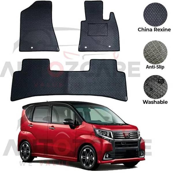 Daihatsu Move China Rexine Floor Mat 3PCS - Model 2014-2023