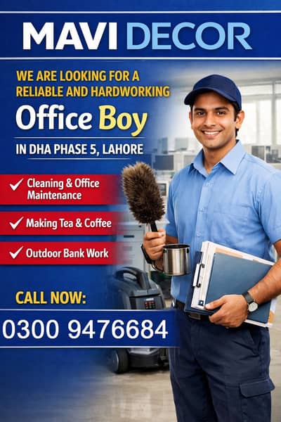 Office boy Jobs | Urgent Hiring | Male Jobs