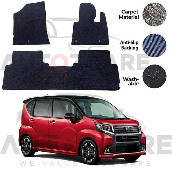Daihatsu Move Fitting Carpet Floor Mat 3PCS - Model 2014-2023