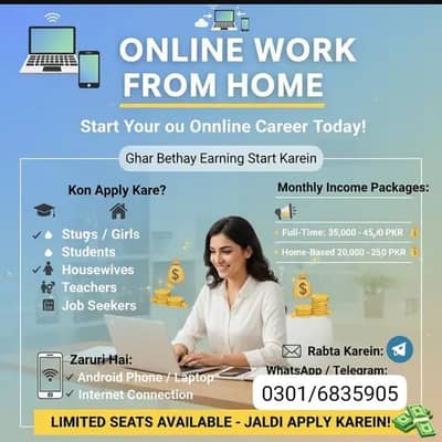 Part time/full time/Online/Assignments/Typing/Data entry/Student/Teac