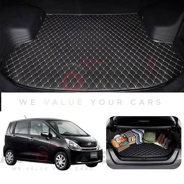 Daihatsu Move 7D Custom Car Trunk Mat - Model 2011-2014