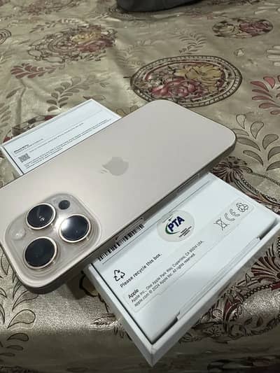 Apple iPhone 16 Pro Desert Titanium 256 Gb Official PTA Approved
