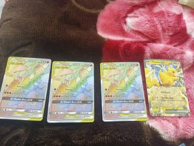 Pokemon official TCG cards with two important notes