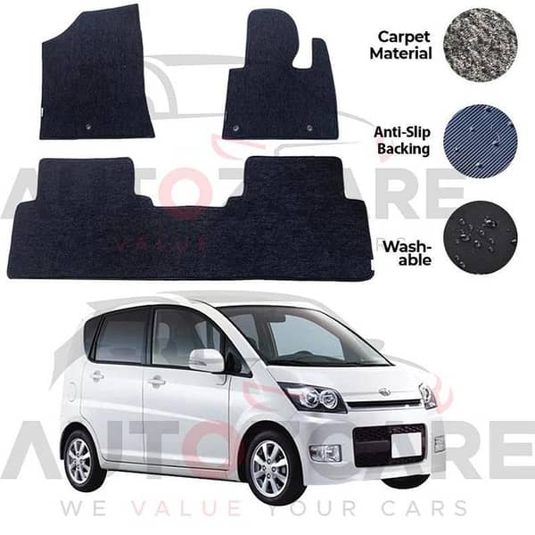 Daihatsu Move Fitting Carpet Floor Mat 3PCS - Model 2006-2010
