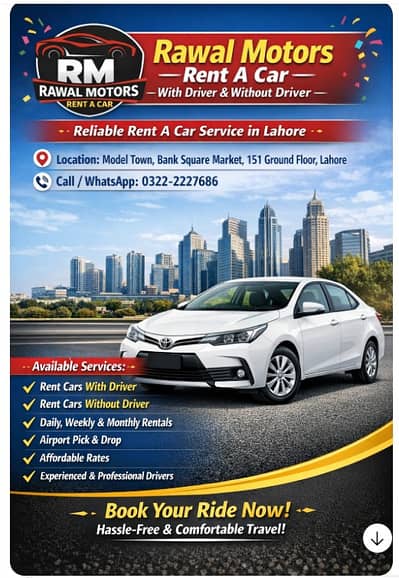 Rent a Car/Car Rental/Self Drive Rent a Car Without Driver/Luxury Car