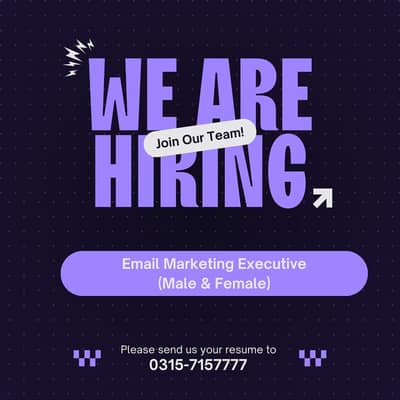 Email Marketing Executive || Male & Female Jobs || Shopify Expert