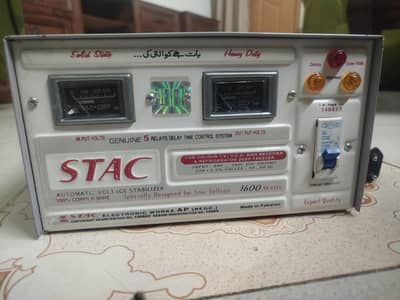 Automatic Stac Voltage Stabilizer 5 relays 1600 watts