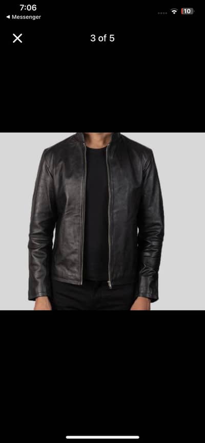 Leather Jacket ( used once)