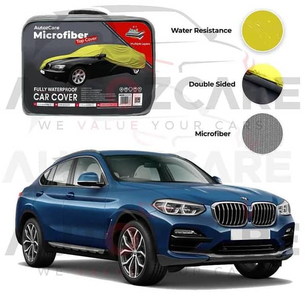 BMW X4 Series Microfiber Car Top Cover - Model 2014-2018
