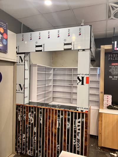 Shelves racks counter cabinets for sale