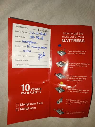 Molty Foam King Size 8 inche