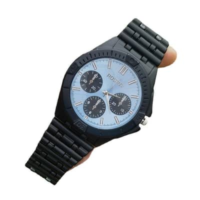 High-End Men’s Quartz Watch | Stainless Steel Band | New