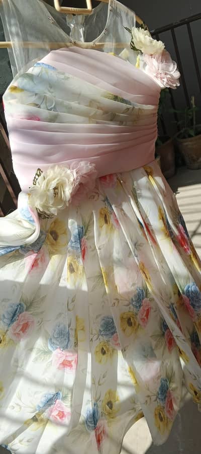 floral beautiful frok gown maxi