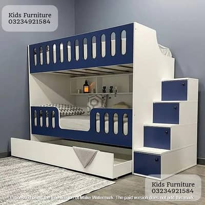 Bunk bed | Kid wooden bunker bed | Baby Double | Triple | Furniture