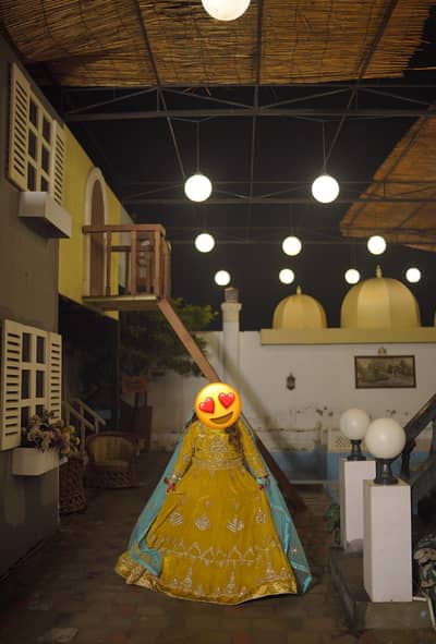 Lehenga bridal mehndi dress