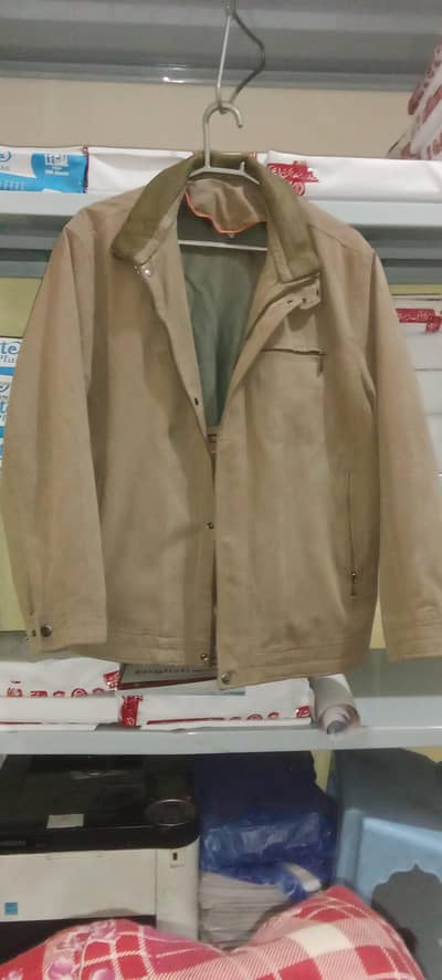 Brand new khakhi jacket with dual inner removable layer