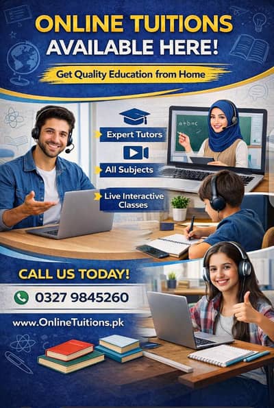 online tuition for class 1  to 10 available