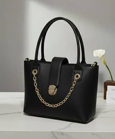 Elegant faux leather handbag for women
