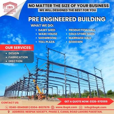 Pre fab Industrial structure - Warehouse shed - Profile sheet shed