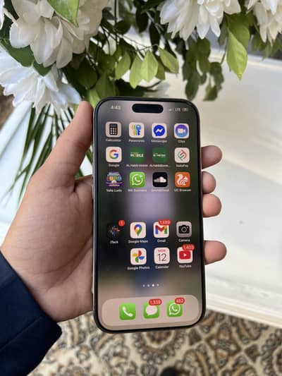 Iphone 16pro PTA Approved 256gb with box condition 10/10