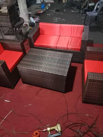 Outdoor Indoor patio Rattan & Roop dining and sofa set