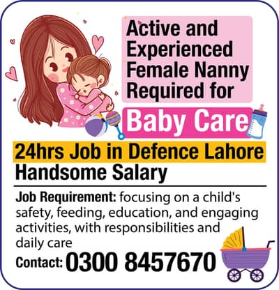 Experienced Female Nanny Needed
