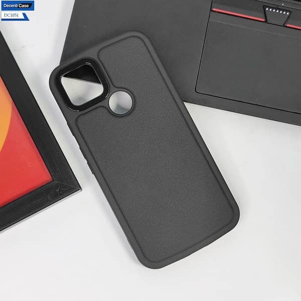 Google Pixel 3XL Black Leather Case with Soft Borders