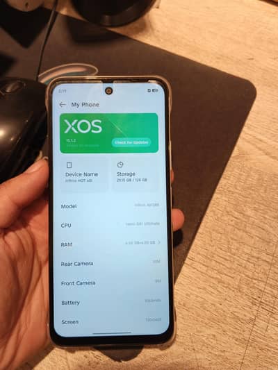 infinix hot 60i 6/128  one day use